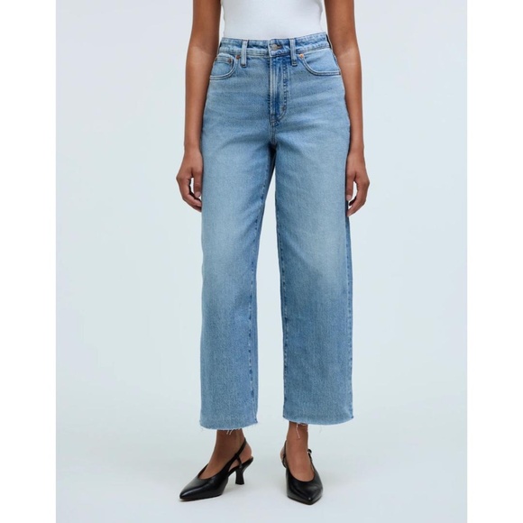 Madewell The Petite Curvy Perfect Vintage Wide-Leg Crop Jean - Picture 1 of 10